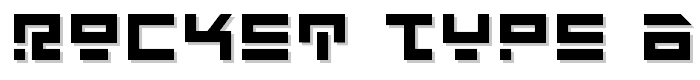 Rocket Type Bold font